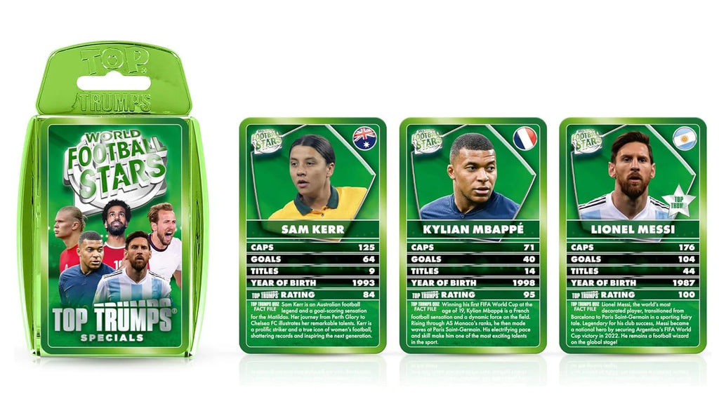 Top Trumps World Football Stars Specials Card Game Green - TOYBOX Toy Shop