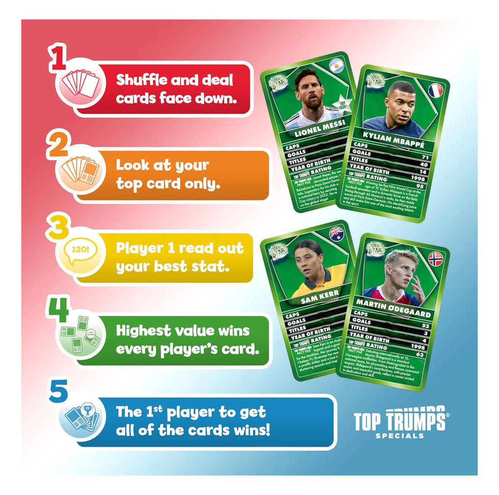 Top Trumps World Football Stars Specials Card Game Green - TOYBOX Toy Shop