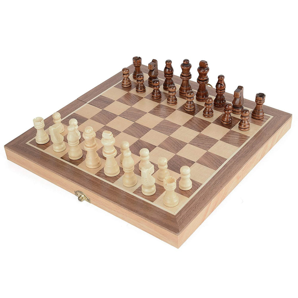 Toyrific Wooden Foldable Wooden Chess Travel Set - TOYBOX Toy Shop