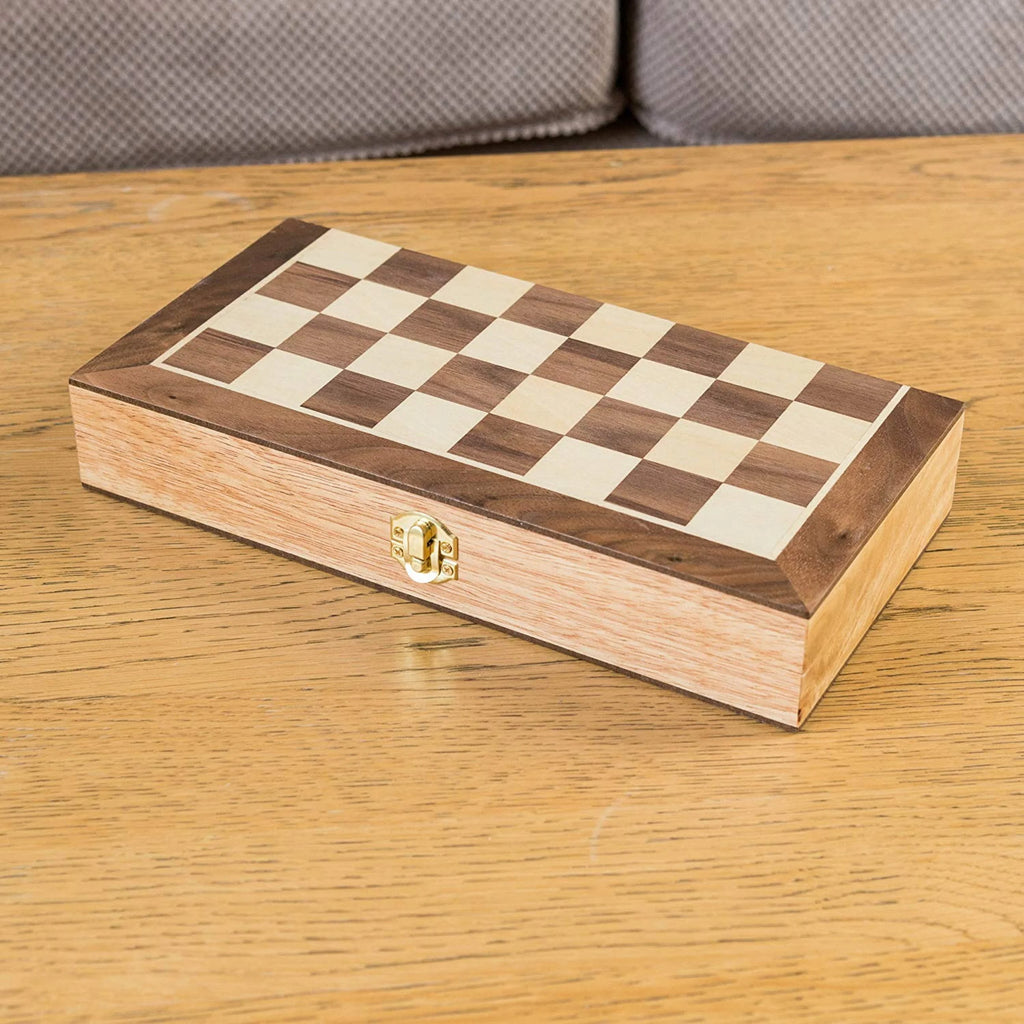 Toyrific Wooden Foldable Wooden Chess Travel Set - TOYBOX Toy Shop