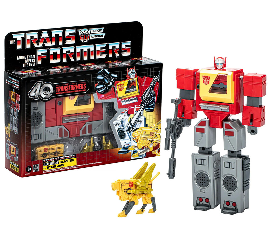 Transformers Retro 40th Anniversary Action Figure - G1 Autobot Blaster & Steeljaw - TOYBOX Toy Shop