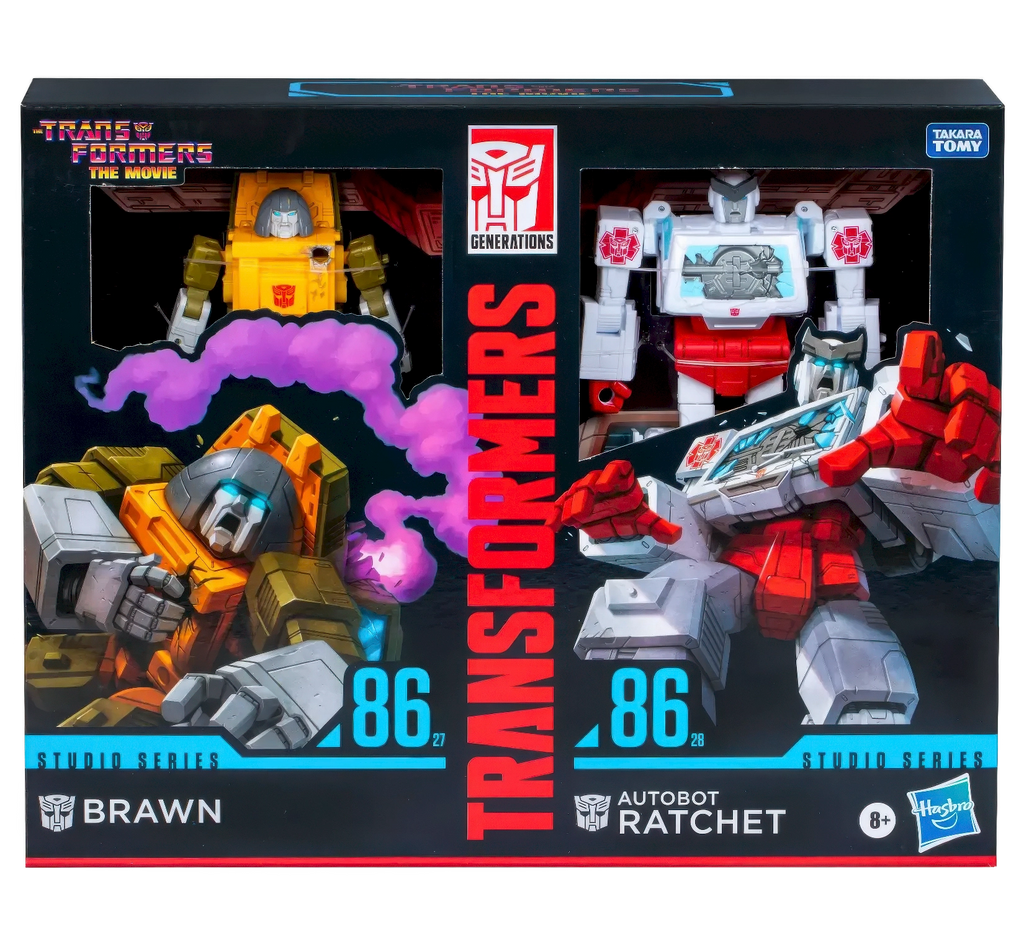 Transformers Studio Series Deluxe The Transformers: The Movie Brawn & Autobot Ratchet - TOYBOX Toy Shop