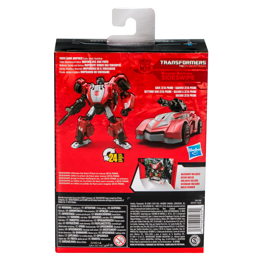 Transformers Studio Series Deluxe Transformers: War for Cybertron 07 Sideswipe - TOYBOX Toy Shop