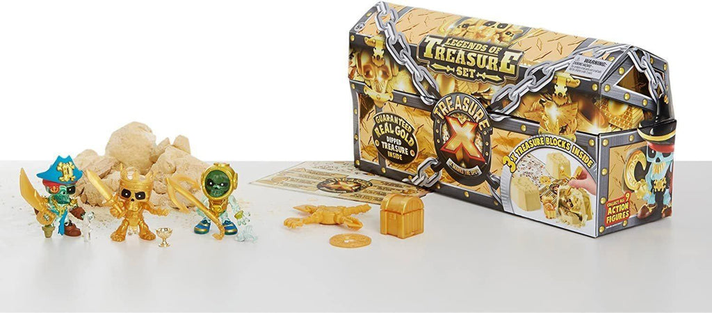 TREASURE X 41501 Three Pack Chest Legends of the Treasure Set - TOYBOX Toy Shop