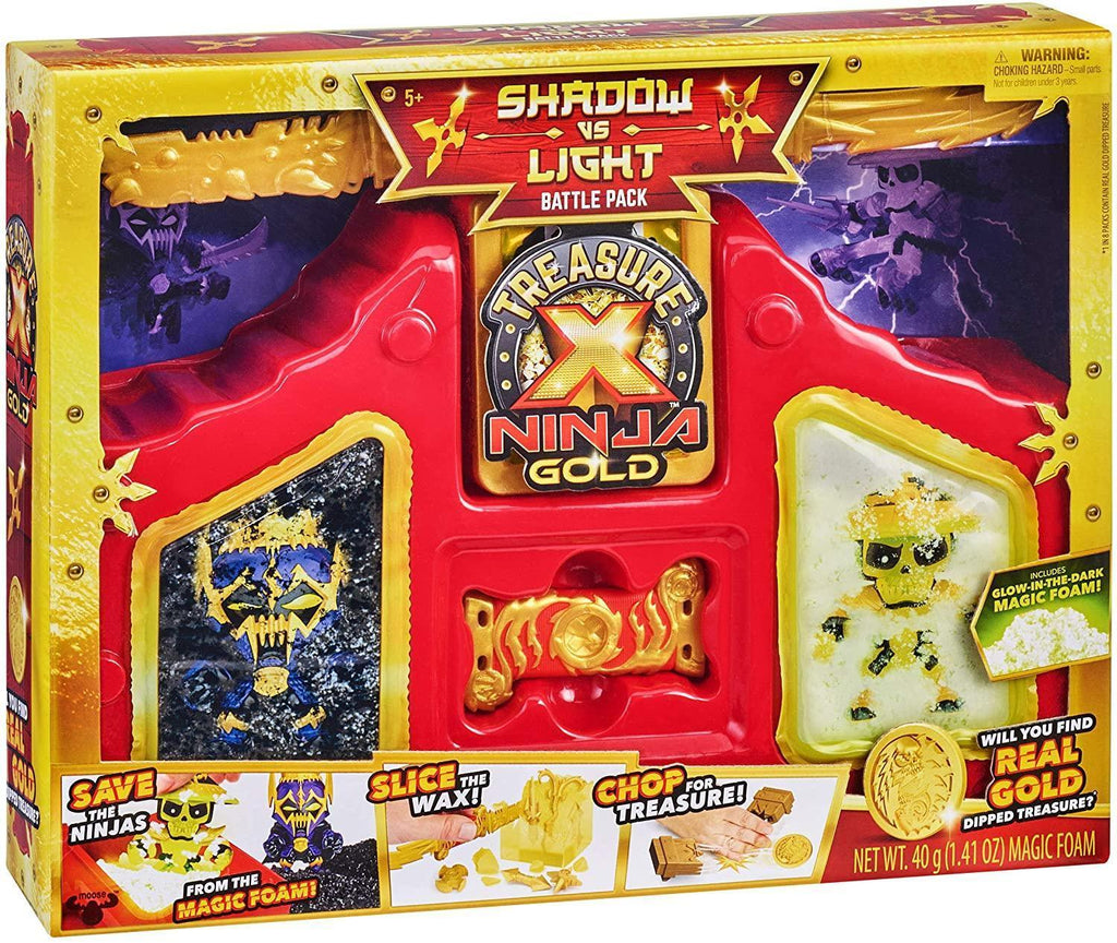 Treasure X Ninja Gold Shadow vs Light Battle Pack - TOYBOX Toy Shop