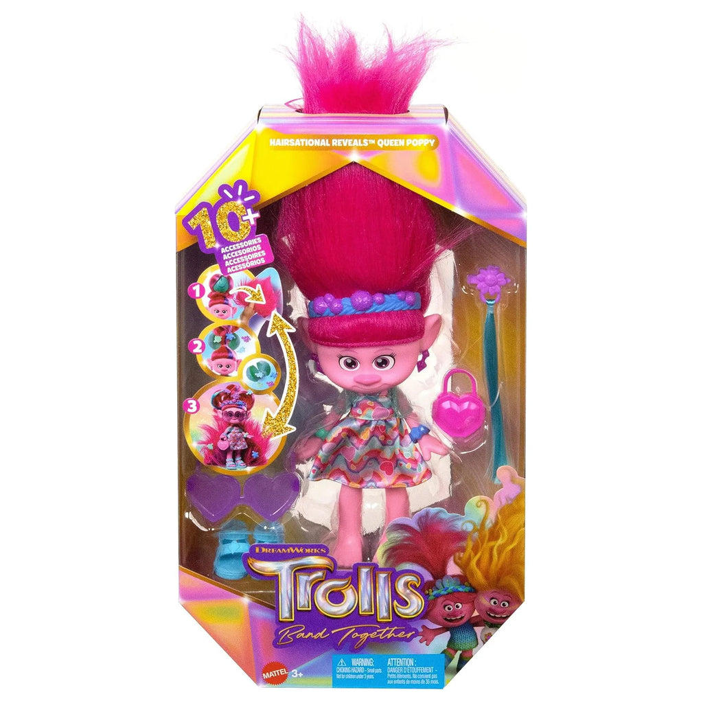 Trolls 3 - All Together Queen Poppy Magical Hairstyles - TOYBOX Toy Shop