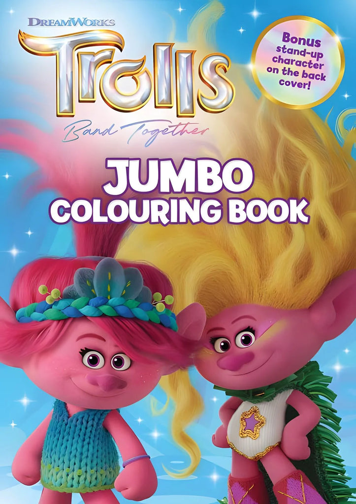 Trolls 3 Jumbo Colouring Book - TOYBOX Toy Shop