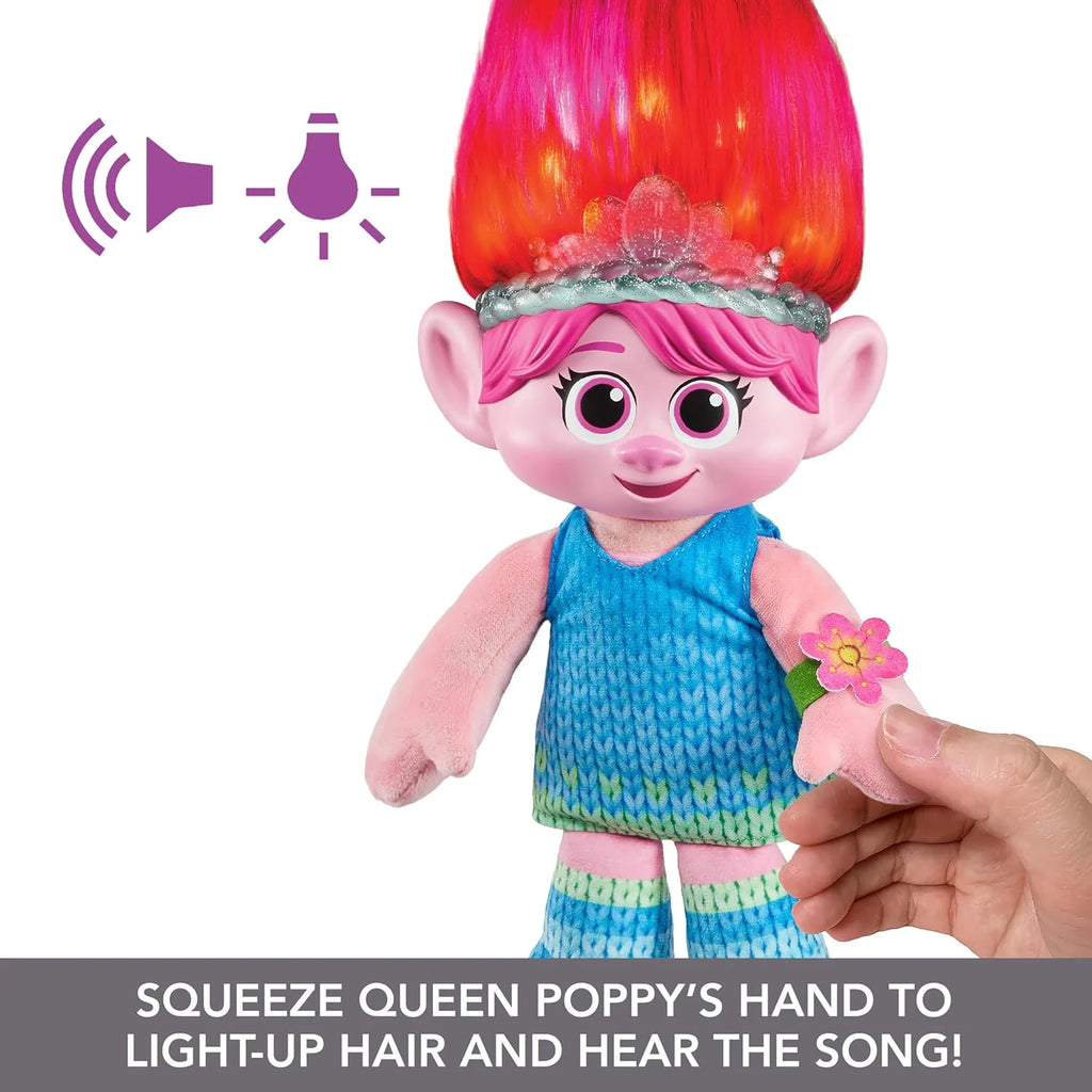 Trolls Hair Pops Surprise Poppy Feature Interactive Soft Doll - TOYBOX Toy Shop