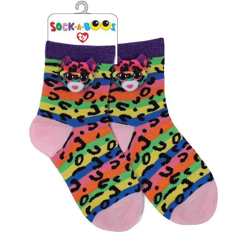 Ty Beanie Boo Fashion Slipper Socks - Dotty Leopard - TOYBOX Toy Shop