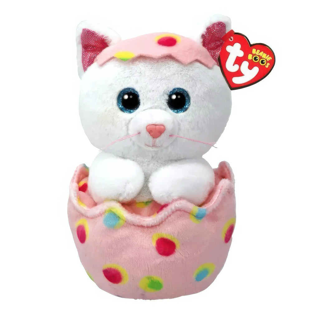 Ty Beanie Boo's Spring Giggles Cat in Egg 15cm - TOYBOX Toy Shop