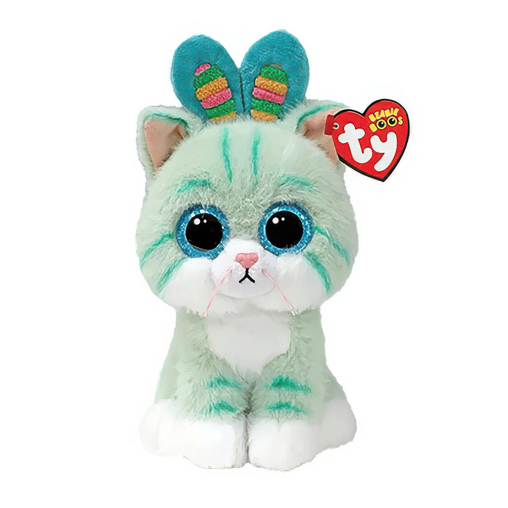 Ty Beanie Boo's Spring Gumdrop Cat Teal 15cm - TOYBOX Toy Shop