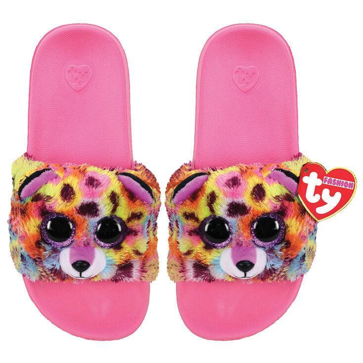 Ty Fashion Slide Slippers Giselle Leopard - Size 36-38 - TOYBOX Toy Shop