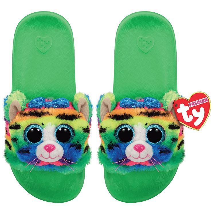 Ty Fashion Slide Slippers Tigerly Cat - Size 32-34 - TOYBOX Toy Shop