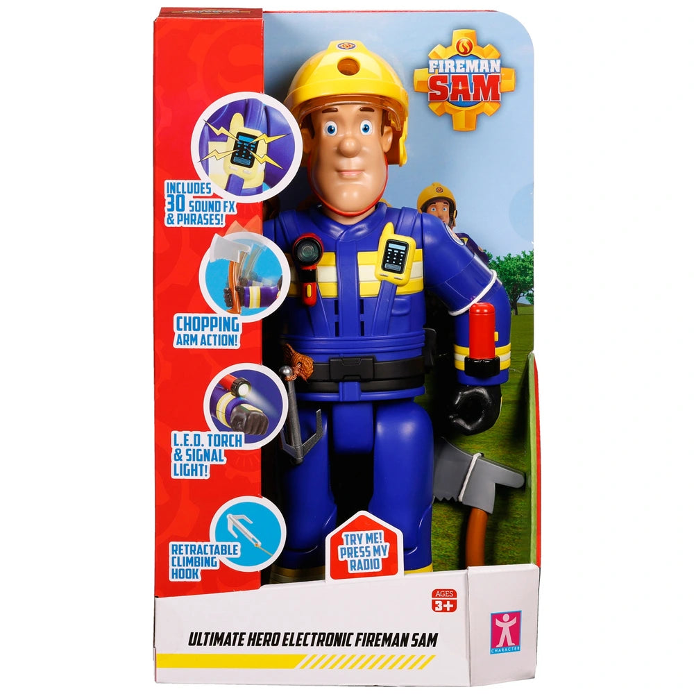 Ultimate Hero Electronic Fireman Sam Figure - TOYBOX Toy Shop