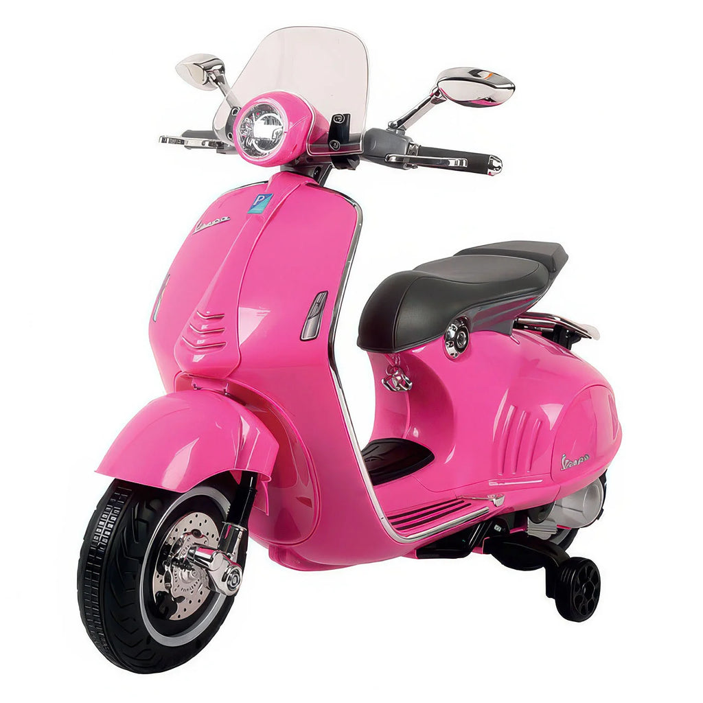 Vespa 946 Kids Electric 12V Battery Powered Motorbike Ride-on - Pink - TOYBOX Toy Shop