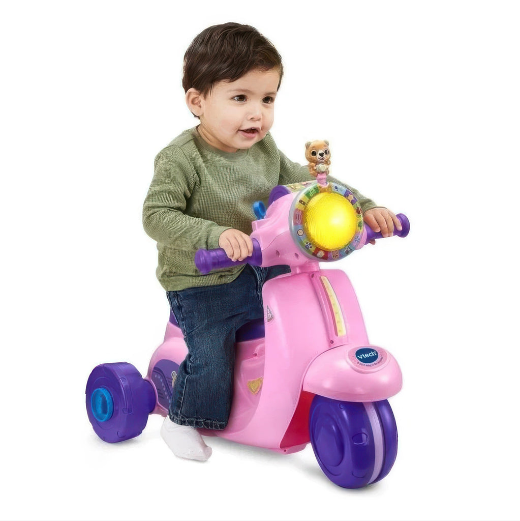 VTech Baby 2-in-1 Ride & Balance Scooter, Pink - TOYBOX Toy Shop