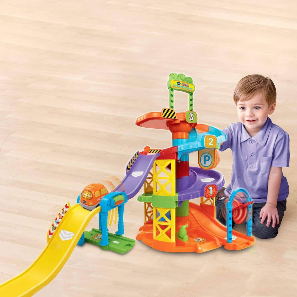 VTech Go! Go! Smart Wheels Spinning Spiral Tower Playset - Greek - TOYBOX Toy Shop