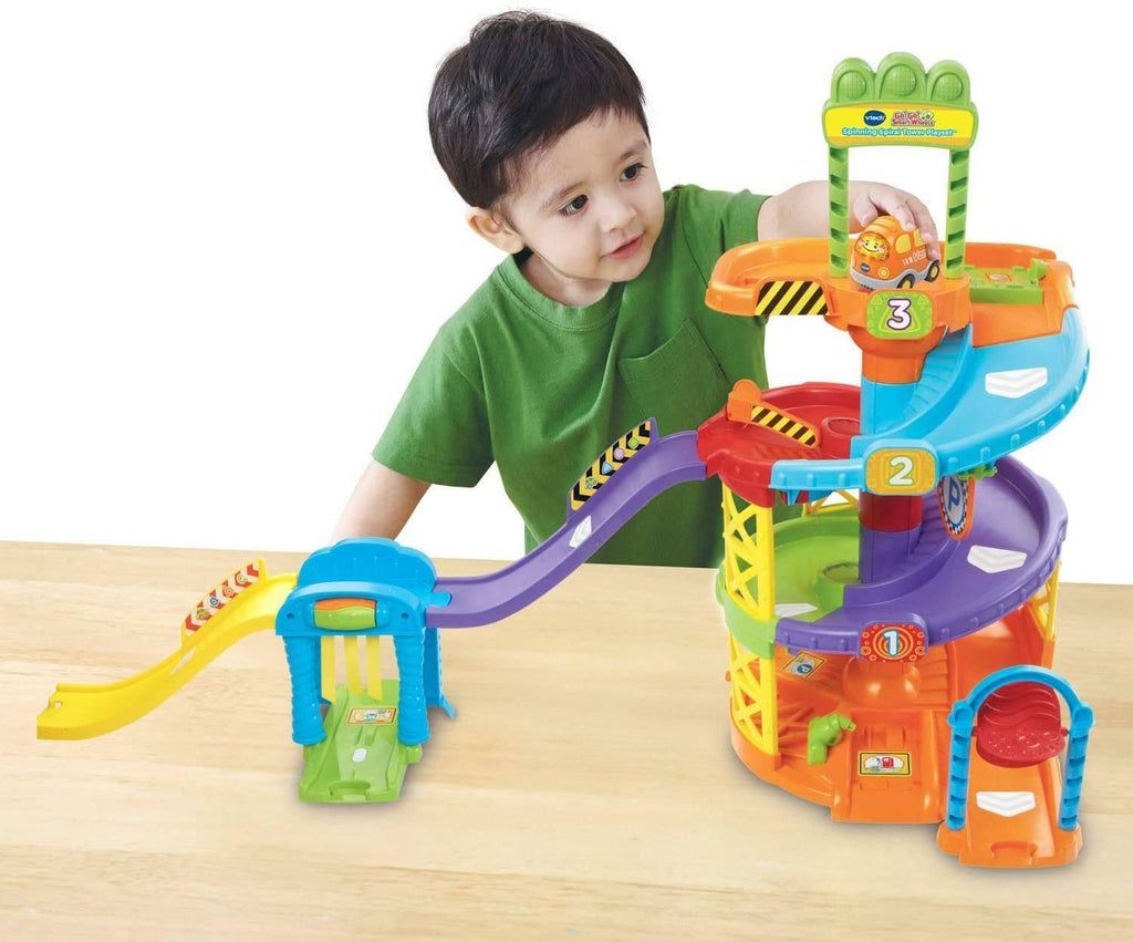 VTech Go! Go! Smart Wheels Spinning Spiral Tower Playset - Greek - TOYBOX Toy Shop