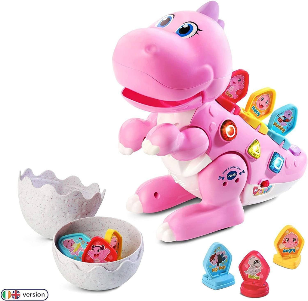 VTech Learn & Dance Dino Baby Interactive Toy - Green or Pink - TOYBOX Toy Shop