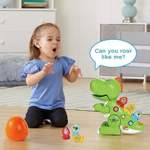 VTech Learn & Dance Dino Baby Interactive Toy - Green or Pink - TOYBOX Toy Shop