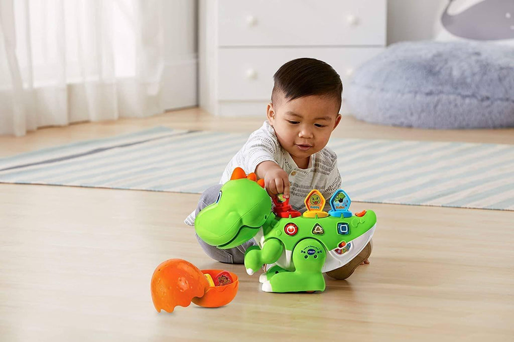 VTech Learn & Dance Dino Baby Interactive Toy - Green or Pink - TOYBOX Toy Shop