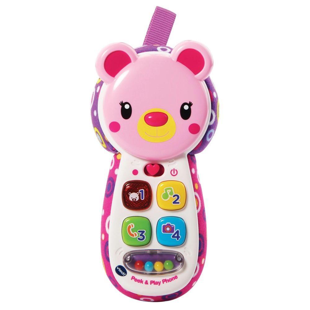 VTech Peek & Play Phone - Pink - TOYBOX Toy Shop