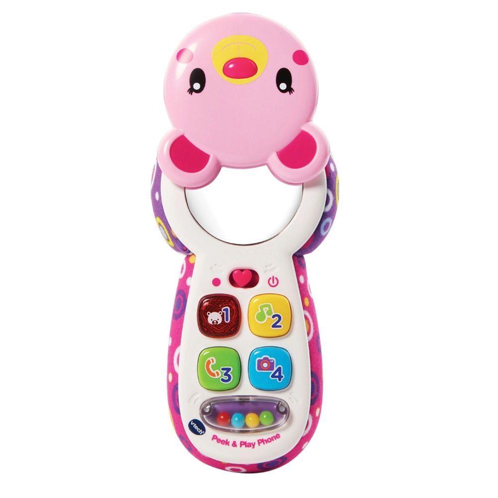 VTech Peek & Play Phone - Pink - TOYBOX Toy Shop