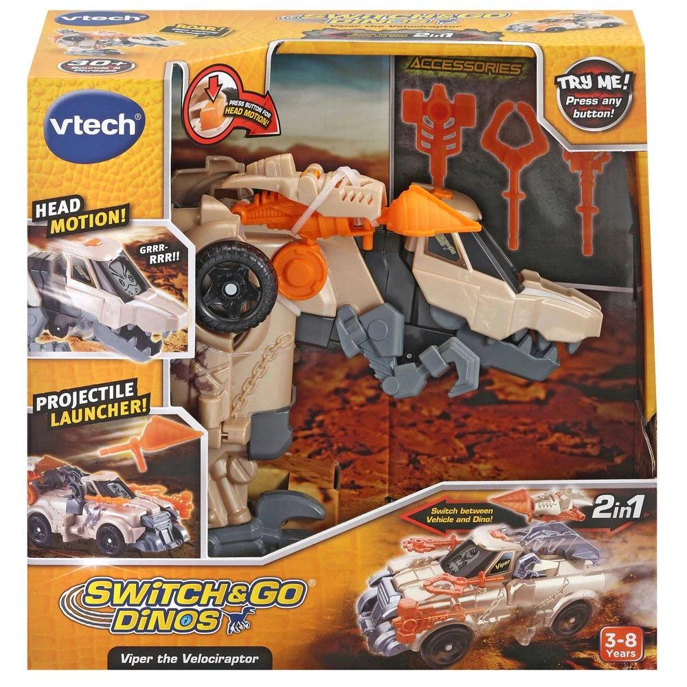 VTech Switch & Go Dinos Viper the Velociraptor - TOYBOX Toy Shop