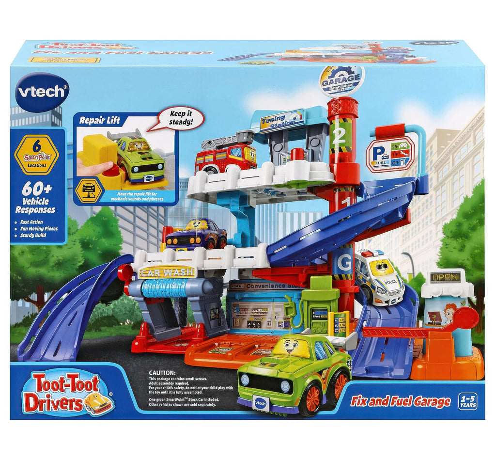 Vtech Toot-Toot Drivers Fix & Fuel Garage - TOYBOX Toy Shop