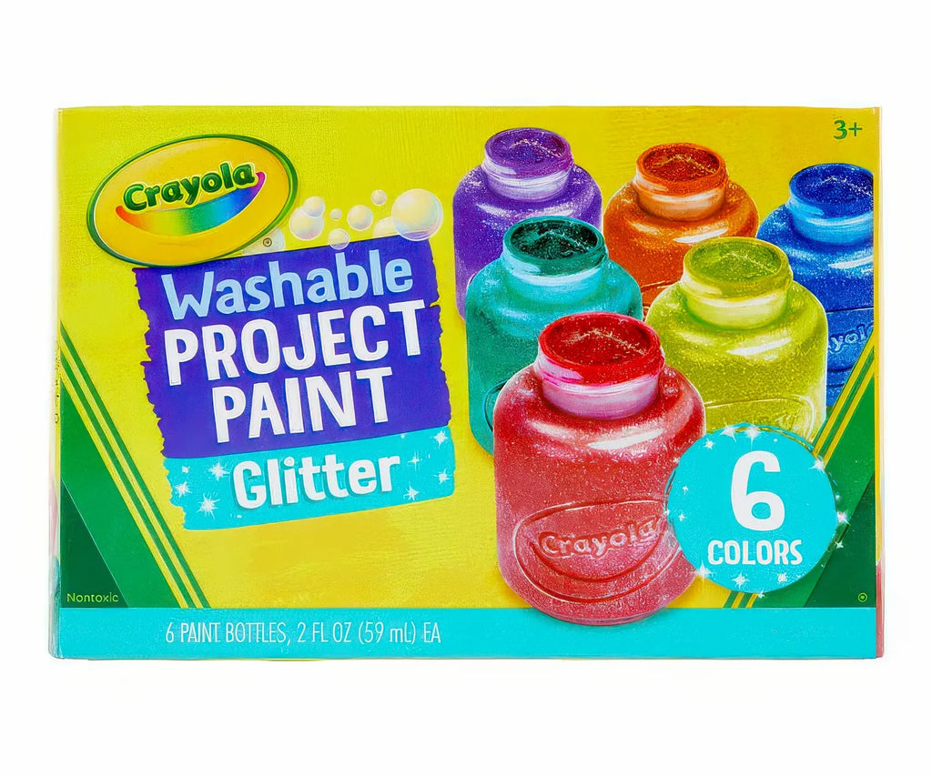 Washable Glitter Paint 6 Count - TOYBOX Toy Shop