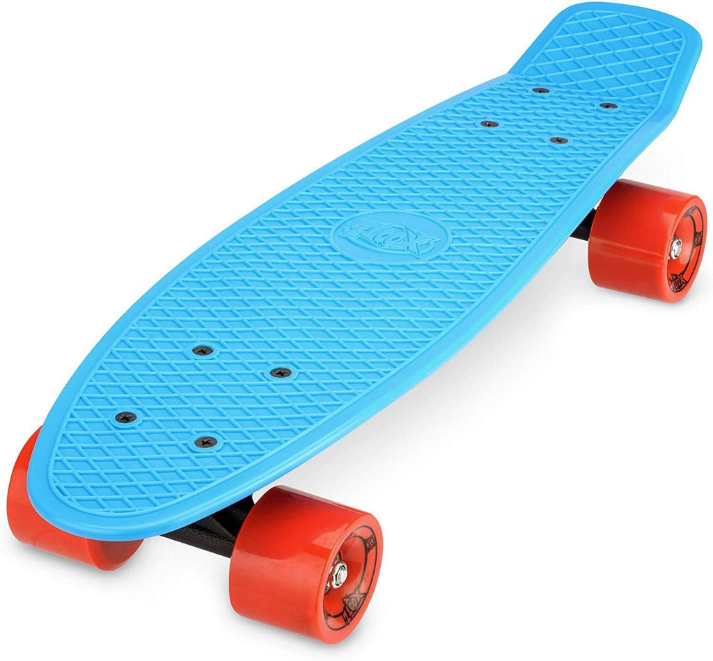 XOOTZ 22-Inch Kid's Mini Cruiser Skateboard - Pastel Blue - TOYBOX Toy Shop