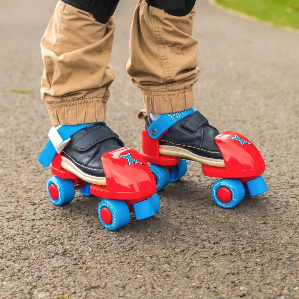 Xootz Beginner Trainer Skates, My First 4 Wheel Quad Roller Skates - TOYBOX Toy Shop