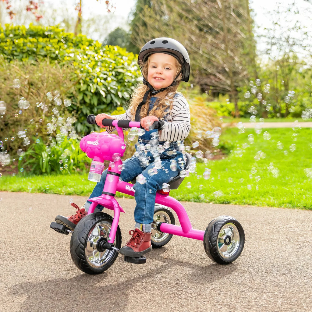 Xootz Bubble Go Trike - Kids Tricycle Pink - TOYBOX Toy Shop