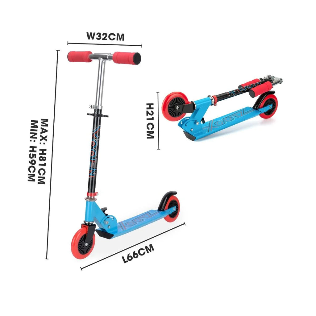 Xootz Electron Folding Scooter - Blue - TOYBOX Toy Shop