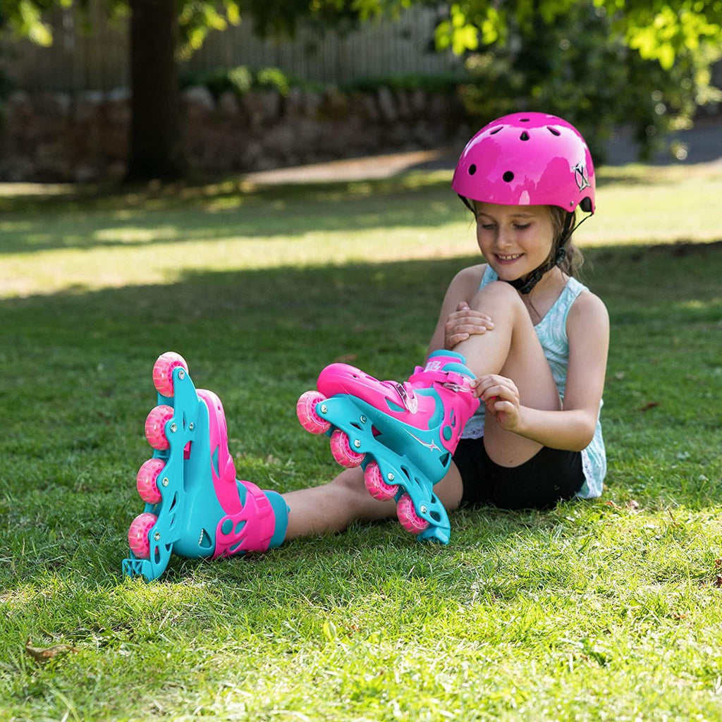 XOOTZ Inline Skates Girls Pink Size Medium - TOYBOX Toy Shop