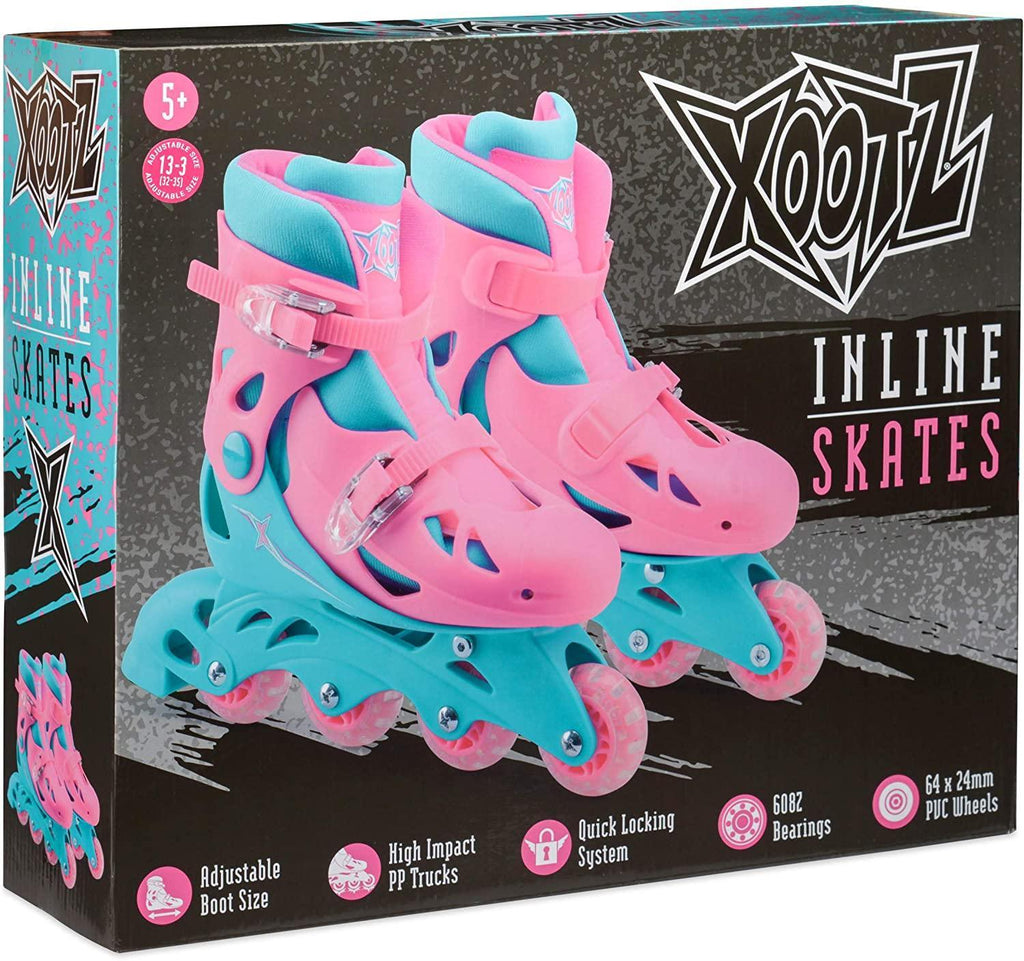 XOOTZ Inline Skates Girls Pink Size Medium - TOYBOX Toy Shop