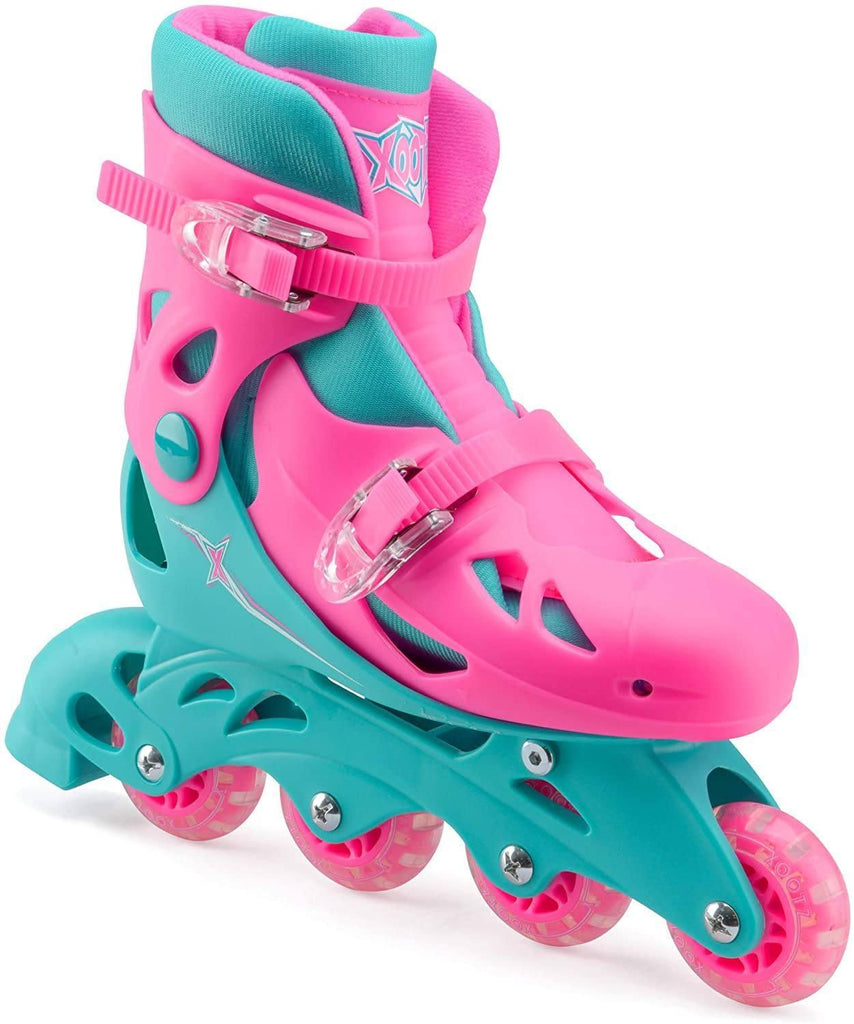 XOOTZ Inline Skates Girls Pink Size Medium - TOYBOX Toy Shop