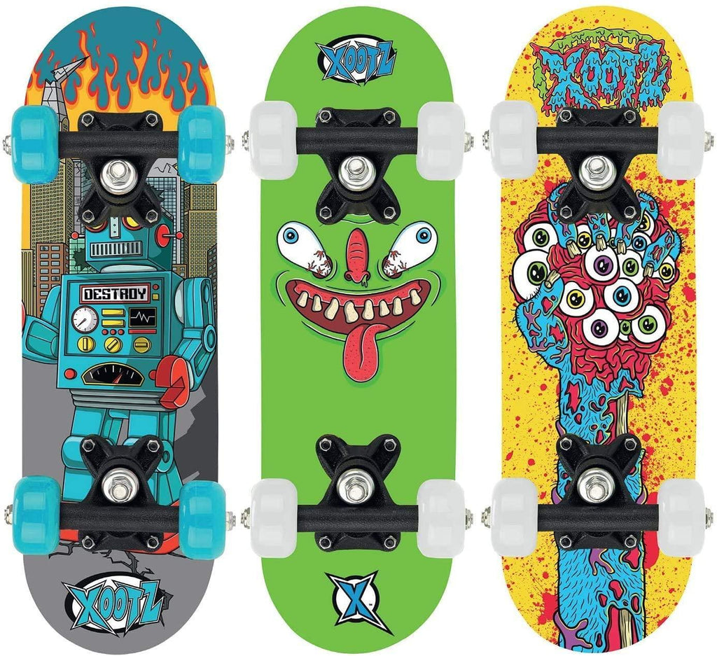 XOOTZ Mini Skateboard, 17-inch Skateboard, Assorted Designs - TOYBOX Toy Shop