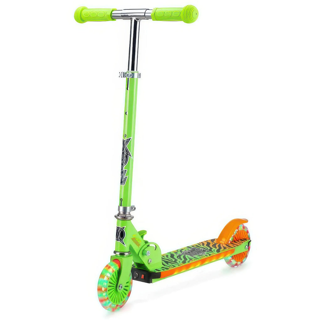 Xootz Wild Rider - Green Tiger Light Up LED Scooter - TOYBOX Toy Shop