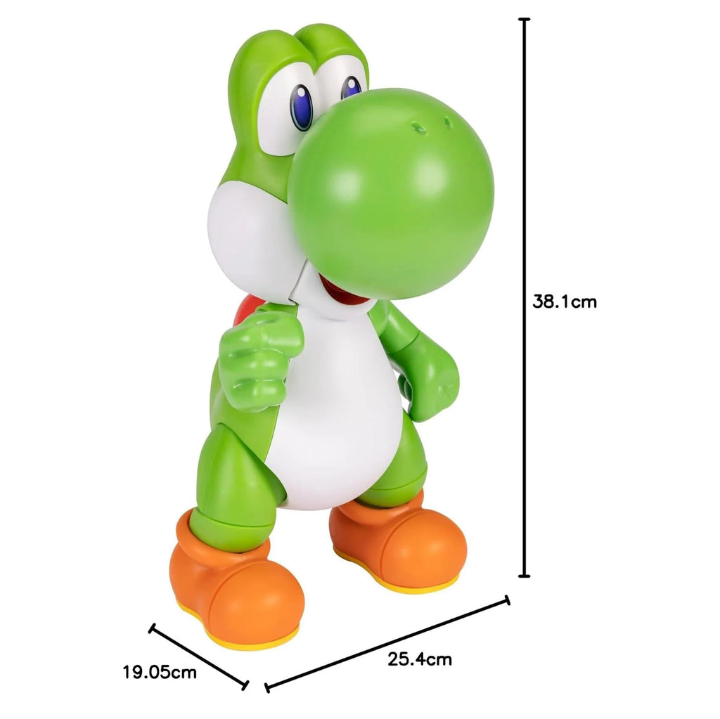 Yoshi Lets Go Super Mario Bros Interactive Figure 36cm - TOYBOX Toy Shop