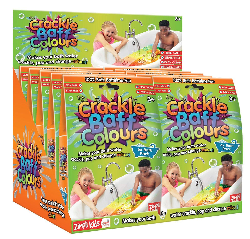 Zimpli Kids Crackle Baff Colours 6 Pack - 60g - TOYBOX Toy Shop