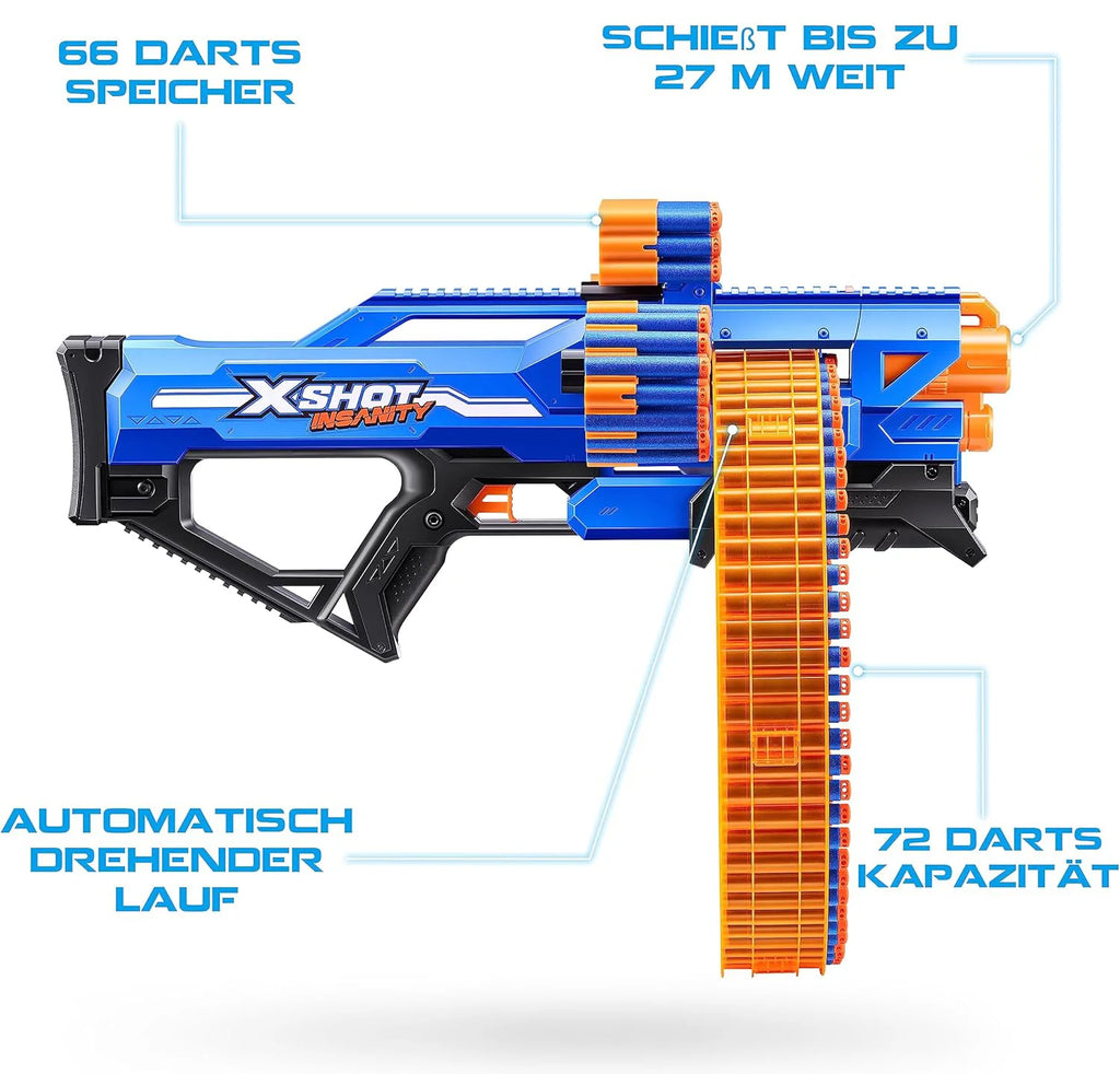 ZURU X-Shot Insanity Mad Mega Barrel Blaster - TOYBOX Toy Shop