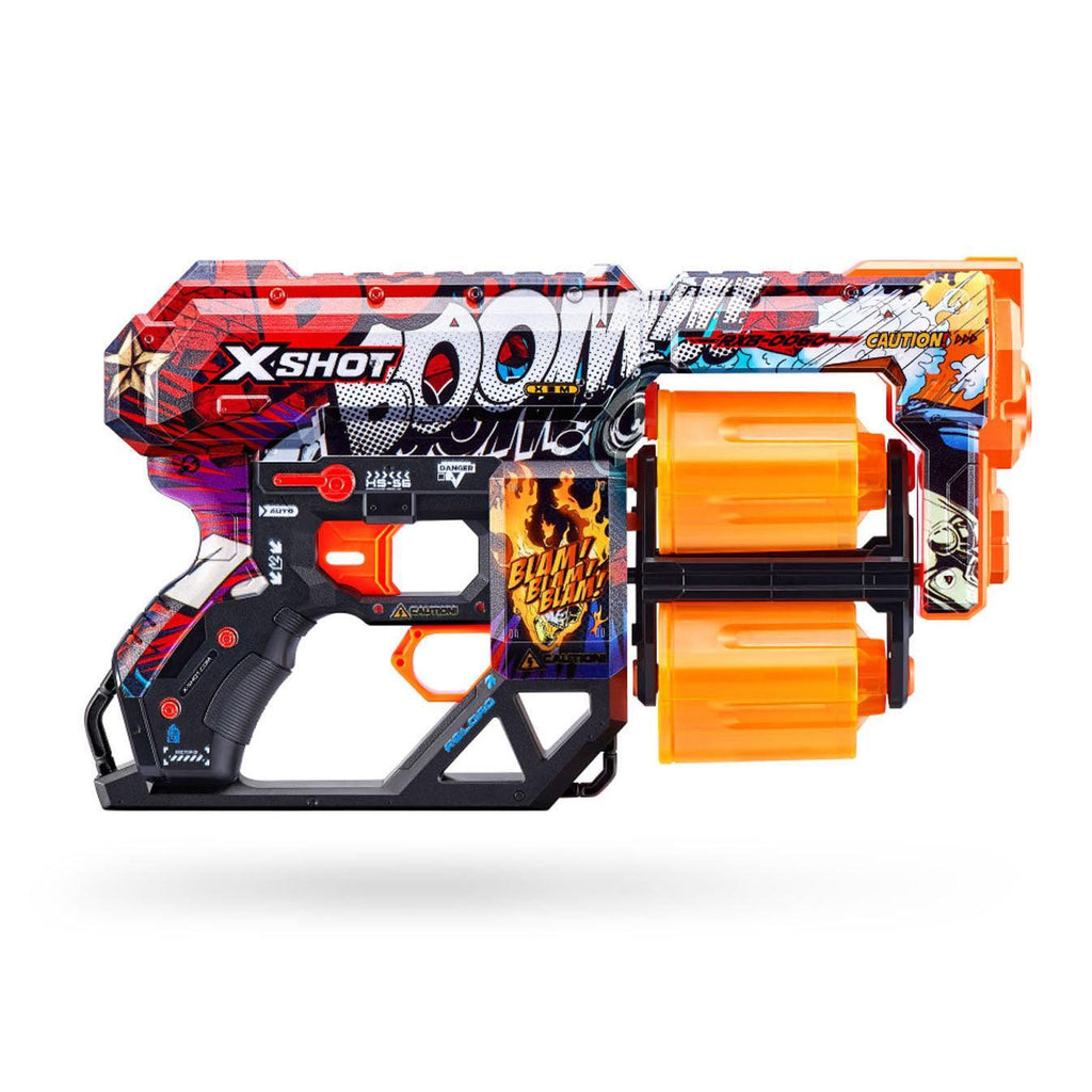 ZURU X-Shot Skins Dread Blaster with 12 Darts - TOYBOX Toy Shop