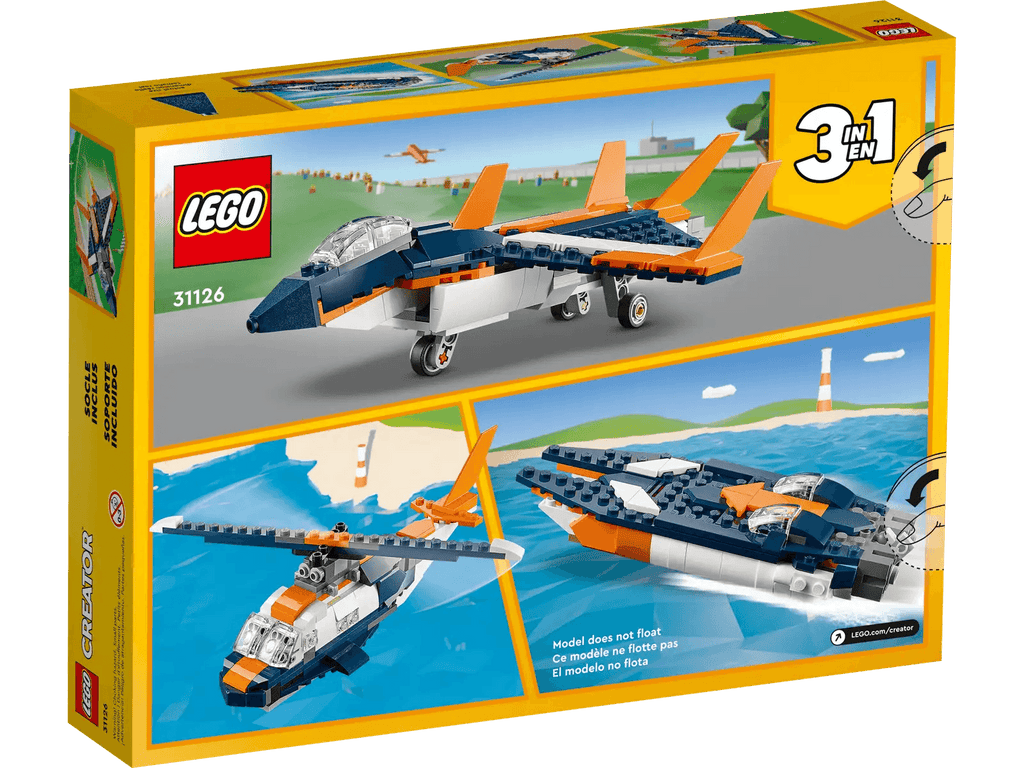 LEGO CREATOR 3in1 Supersonic-Jet 31126 - TOYBOX Toy Shop