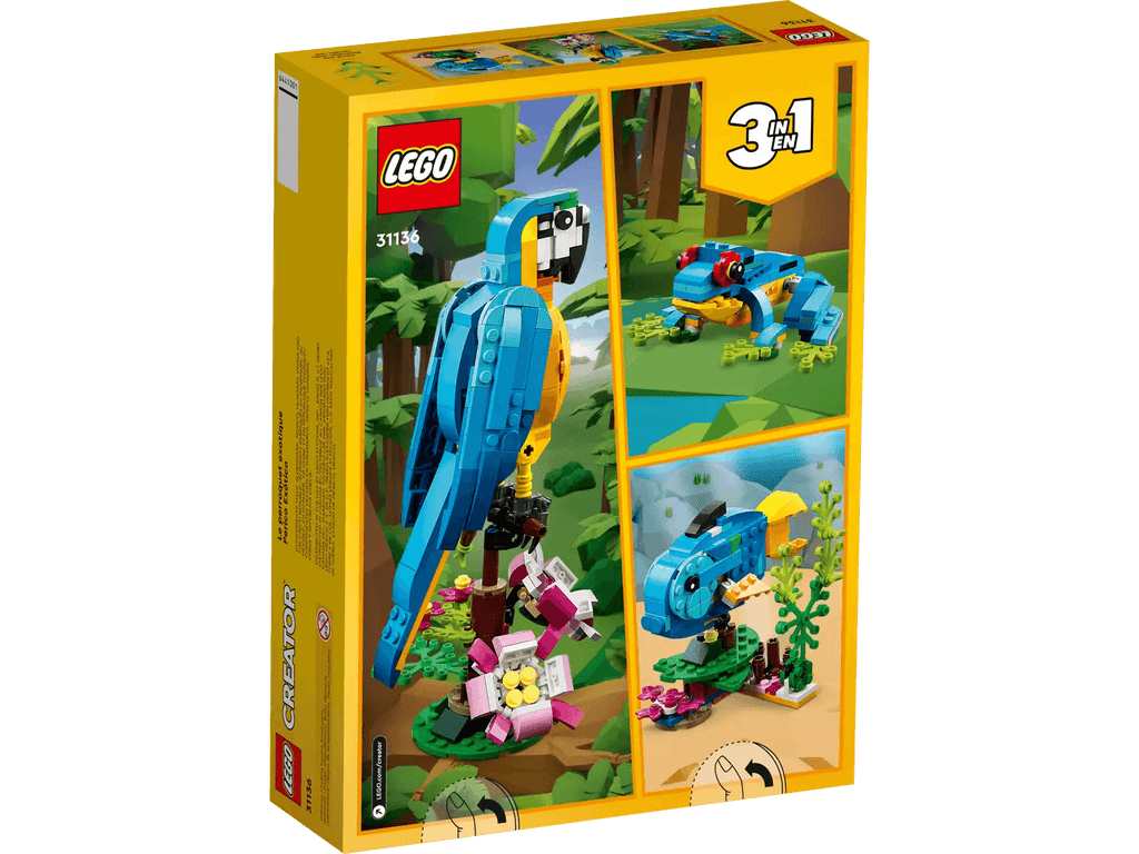 LEGO CREATOR 3in1 Exotic Parrot 31136 - TOYBOX Toy Shop