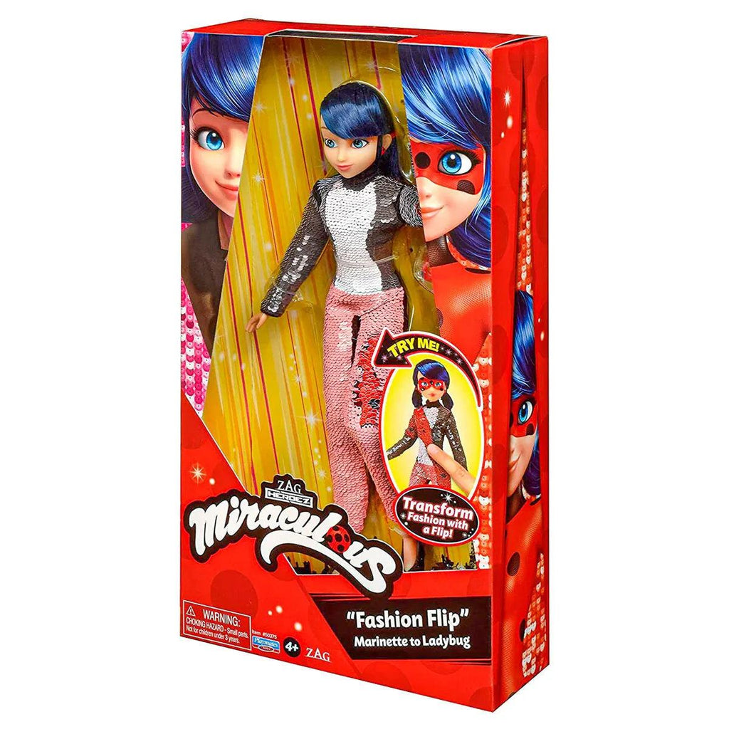 Miraculous Ladybug Fashion Flip Marinette to Ladybug Doll - TOYBOX Toy Shop