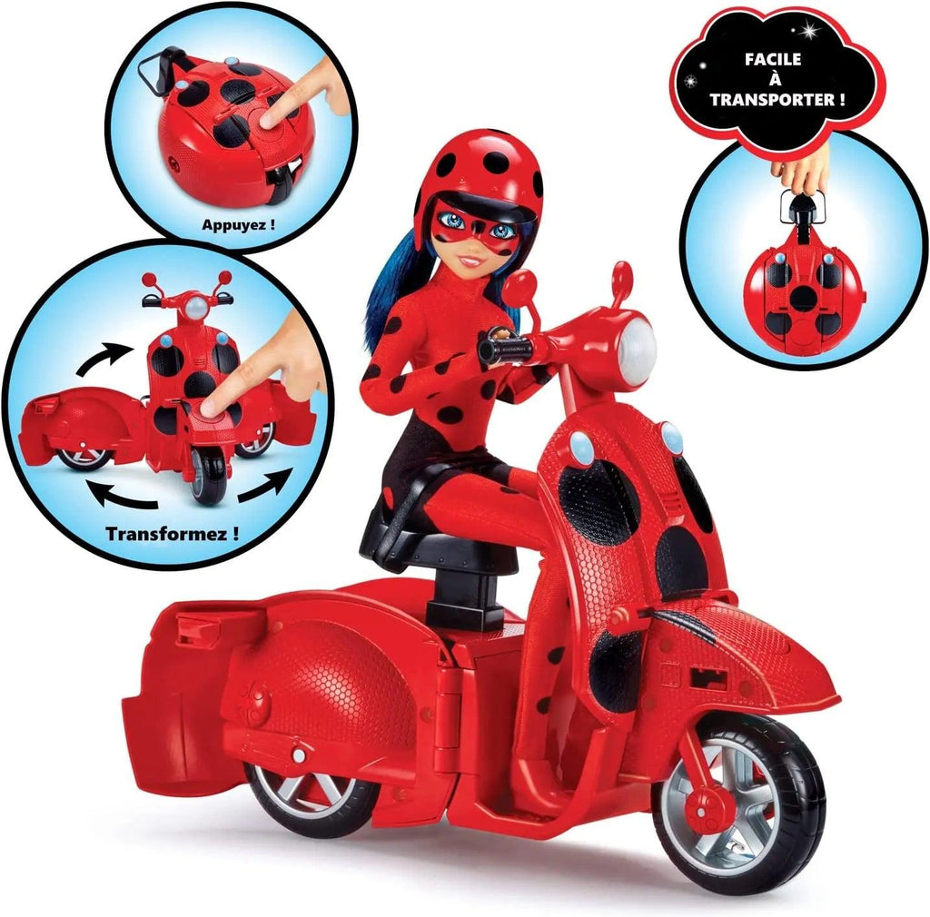 Miraculous Ladybug Switch And Go Scooter With Doll - TOYBOX Toy Shop