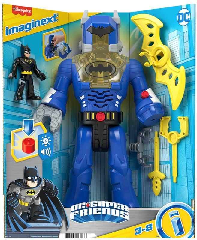 DC Super Friends Robot Toy Action Figure with Lights Sounds  - Assorted - TOYBOX Toy Shop