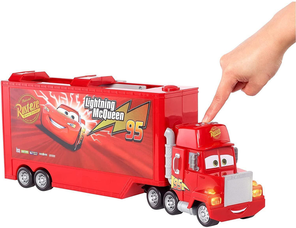Disney Pixar Cars McQueen Track Chat & Haul Mack Lightning McQueen’s Hauler - TOYBOX Toy Shop
