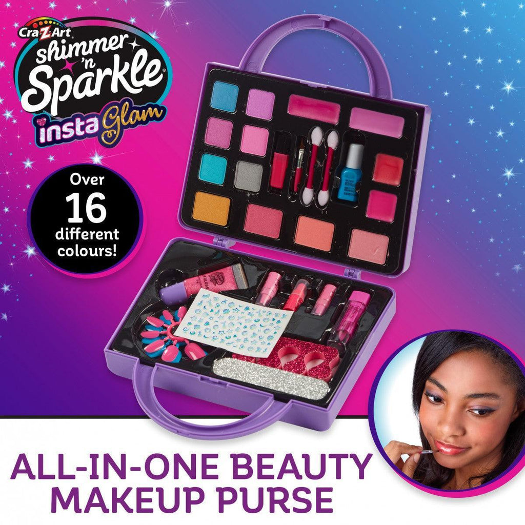 Shimmer N Sparkle Insta Glam All-In-One Beauty Makeup Purse - TOYBOX Toy Shop